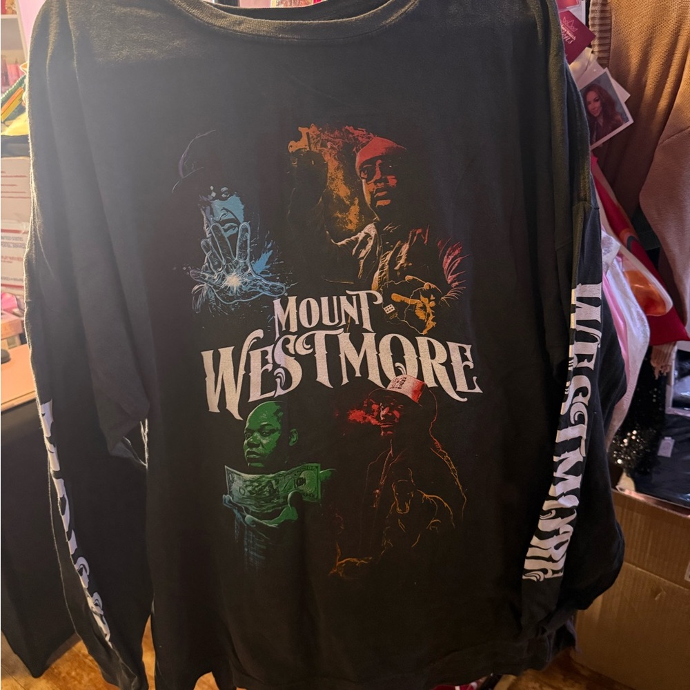 Mount Westmore Black Graphic Long Sleeve Shirt